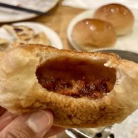 Baked Bun interior   at The Original Buddha Bodai - Kosher Vegetarian Restaurant in New York City