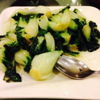 Baby bok choy at The Original Buddha Bodai - Kosher Vegetarian Restaurant in New York City