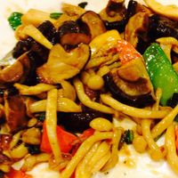 Triple mushrooms w basil at The Original Buddha Bodai - Kosher Vegetarian Restaurant in New York City