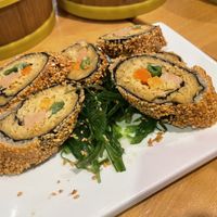Seaweed sesame roll   at The Original Buddha Bodai - Kosher Vegetarian Restaurant in New York City