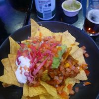 Vegan nachos at Bernie's Bar in Newcastle