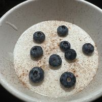 Creamy coconut pudding  at Mango Taphouse and Gastropub in Vieques