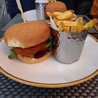 Sweet potato burger at Pendulum Bar & Grill in Paisley