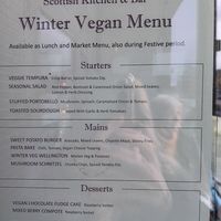 Vegan menu at Pendulum Bar & Grill in Paisley