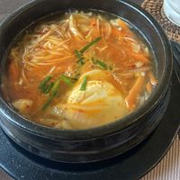 Soft tofu stew  at Manna Kitchen in Battambang