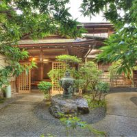 ryokan entrance at Kyoto Garden Restaurant Yachiyo in Kyoto