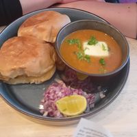 Vegetarian dish and very spicy according to my gf 🤣 at Kokam to-go in Delft