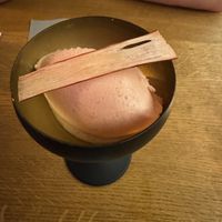 Rhabarber-Sorbet  at Foodporn in Sylt