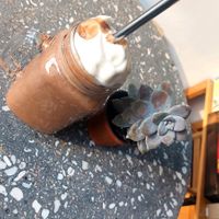 Frappe de chocolate at Neek'kafé in Mexico City