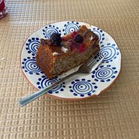 Bolo vegan at Café Jardim in Ourem