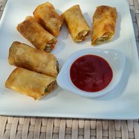 Spring rolls (vegan) at My Tablea Cafe in Cebu