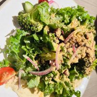 Vegan kale and broccoli saladd  at plant more in Tokyo