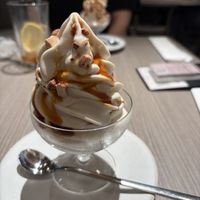 soft serve icecream  at plant more in Tokyo