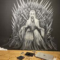 Painting   at Burger on 16 in Kuala Lumpur