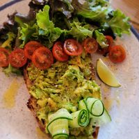 Avocado on toast at Mad Cucumber in Bournemouth
