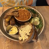 Full English breakfast   at Mad Cucumber in Bournemouth