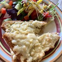 Cheesy garlic bread at Mad Cucumber in Bournemouth