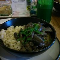 Mushroom stroganoff at Mad Cucumber in Bournemouth