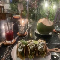 Crispy tacos 🌮   at The Raw Temple in Ubud