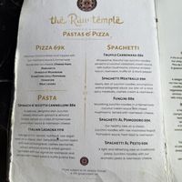 Menu april 2025  at The Raw Temple in Ubud