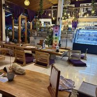 Inside w floor seating   at The Raw Temple in Ubud