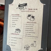 Happy hour menu (7-5-24)  at The Corner in New York City