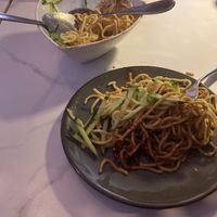 Cold noodles at The Corner in New York City