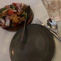 Sizzling tofu with broccoli at The Corner in New York City