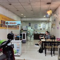Interior at White Lotus Vegetarian Restaurant in Vientiane