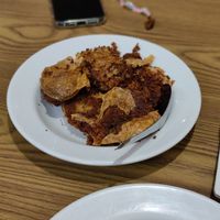 Vegan sausage at White Lotus Vegetarian Restaurant in Vientiane