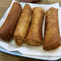 Fried spring rolls  #Veganuary at White Lotus Vegetarian Restaurant in Vientiane