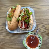   at White Lotus Vegetarian Restaurant in Vientiane