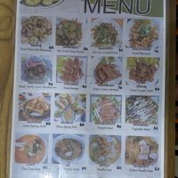 Menu with 2026 prices (1) at White Lotus Vegetarian Restaurant in Vientiane