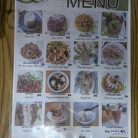 Menu with 2026 prices (2) at White Lotus Vegetarian Restaurant in Vientiane