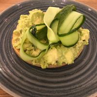Avocado and cucumber bagel at Circle Cafe - DIFC  in Dubai