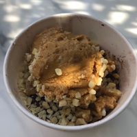 Strawberry blend with peanut butter, walnuts and chopped almonds at The Acai Spot - DIFC  in Dubai