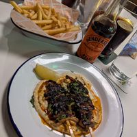 Veganuary special: oyster mushroom skewers #Veganuary at The Gravy Train Poutine - Neepsend Social Club & Canteen in Sheffield