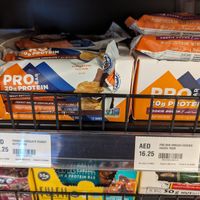 Vegan protein bars at Franprix - International Tower in Abu Dhabi