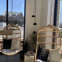 Minimal seatingg  at Pure Green in South Barrington