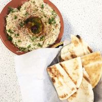 Baba Ghanoush & Pita at Tabouleh Mediterranean Cafe in Jacksonville