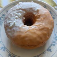 Mimosa glaze donut at Blackbird Doughnuts  in Watertown