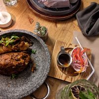 Main dish at Green Point in Cusco