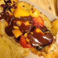 the filling 😵 at Green Point in Cusco