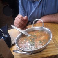 Soup of the day at Green Point in Cusco