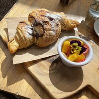 Chocolate croissant  at Green Point in Cusco