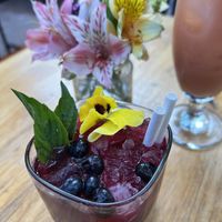 Beautiful cocktails  at Green Point in Cusco