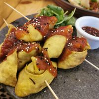 Samosas at Green Point in Cusco