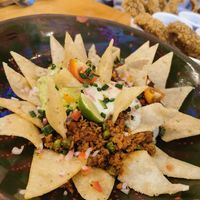 Nachos con Guacamole at Green Point in Cusco