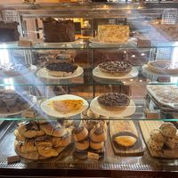 Case of sweets   at Green Point in Cusco