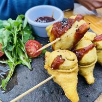 Samosas  at Green Point in Cusco